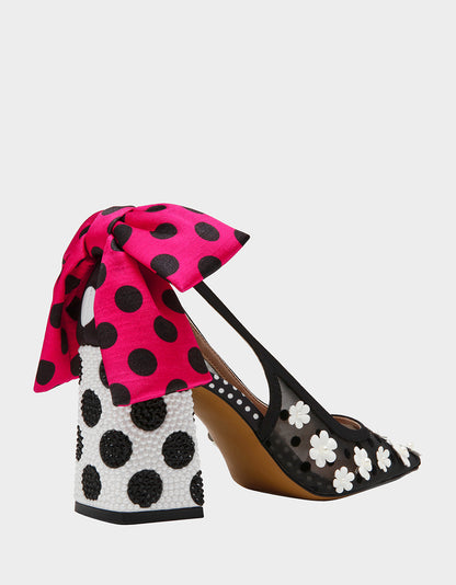 FELIX BLACK/WHITE/MULTI - SHOES - Betsey Johnson