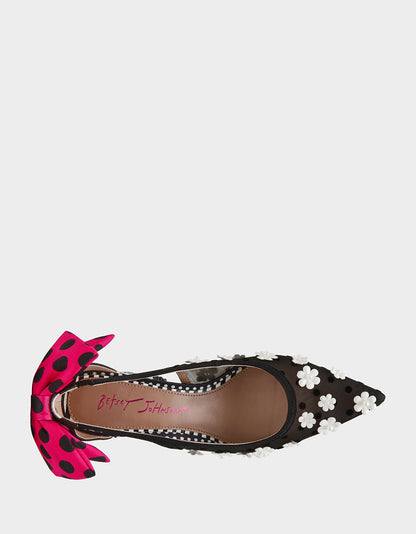 FELIX BLACK/WHITE/MULTI - SHOES - Betsey Johnson