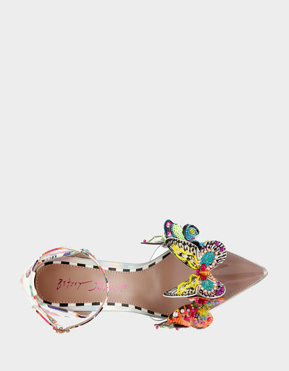 GIDELLE WHITE MULTI - SHOES - Betsey Johnson