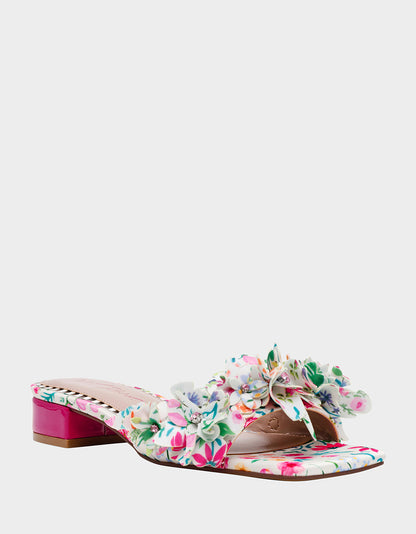 GLORRIA NATURAL FLORAL MULTI - SHOES - Betsey Johnson