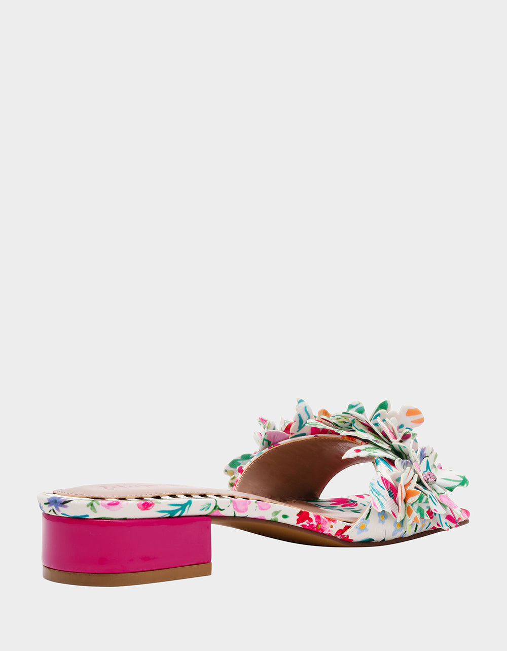 GLORRIA NATURAL FLORAL MULTI - SHOES - Betsey Johnson - view 6