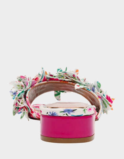 GLORRIA NATURAL FLORAL MULTI - SHOES - Betsey Johnson