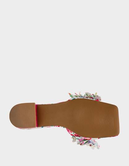 GLORRIA NATURAL FLORAL MULTI - SHOES - Betsey Johnson