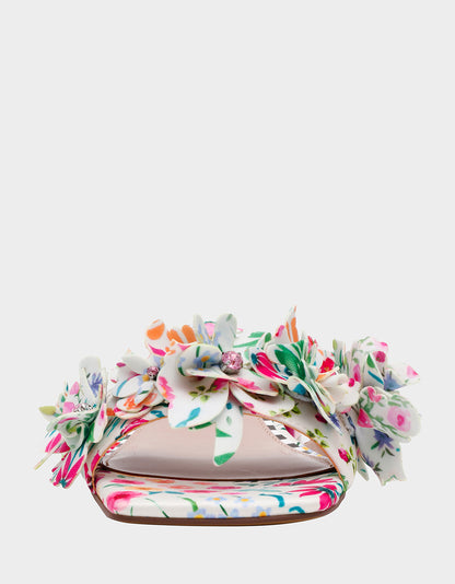 GLORRIA NATURAL FLORAL MULTI - SHOES - Betsey Johnson