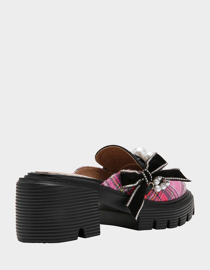 HAVEN PINK PLAID MULTI - SHOES - Betsey Johnson