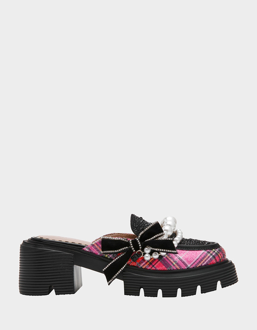HAVEN PINK PLAID MULTI - SHOES - Betsey Johnson