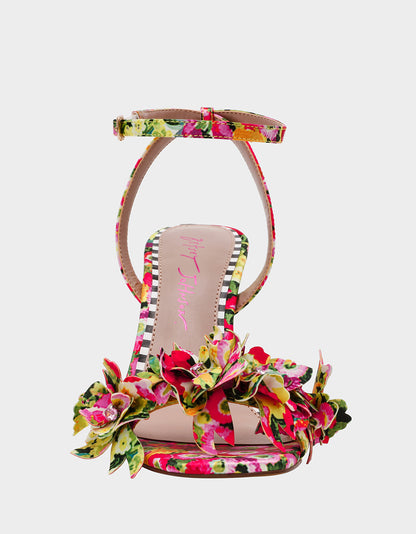HILLEY GREEN FLORAL MULTI - SHOES - Betsey Johnson