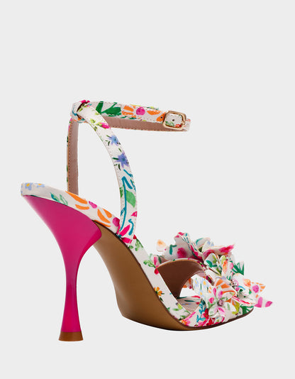 HILLEY NATURAL FLORAL MULTI - SHOES - Betsey Johnson