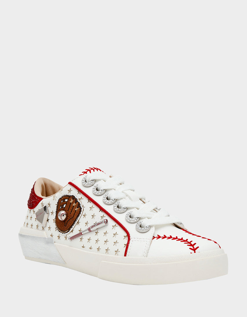 HOMERUN WHITE MULTI - SHOES - Betsey Johnson