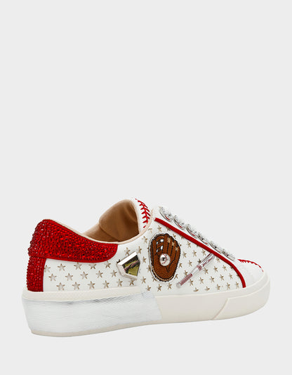 HOMERUN WHITE MULTI - SHOES - Betsey Johnson