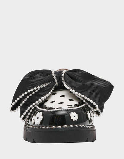 HURLEY BLACK/WHITE FLOWER - SHOES - Betsey Johnson