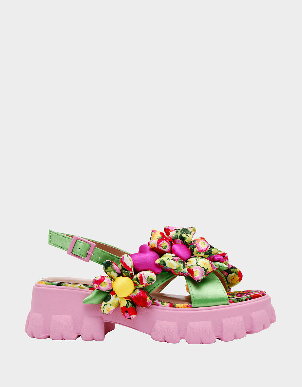 JEROMY GREEN FLORAL MULTI - SHOES - Betsey Johnson