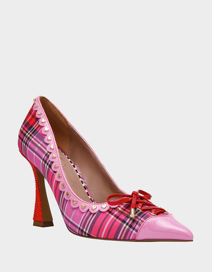 JOVI PINK PLAID MULTI - SHOES - Betsey Johnson