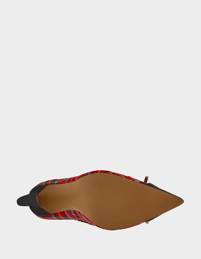 JOVI RED PLAID MULTI - SHOES - Betsey Johnson