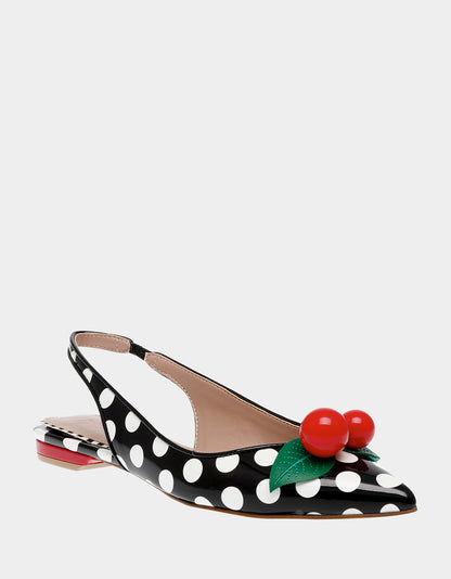 JUNNIPER BLACK WHITE MULTI - SHOES - Betsey Johnson