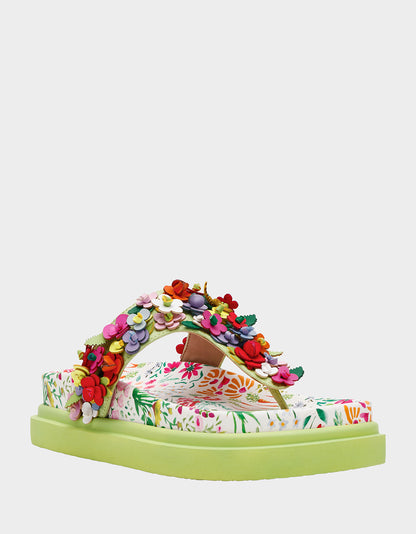 KAMMERON NATURAL FLORAL MULTI - SHOES - Betsey Johnson