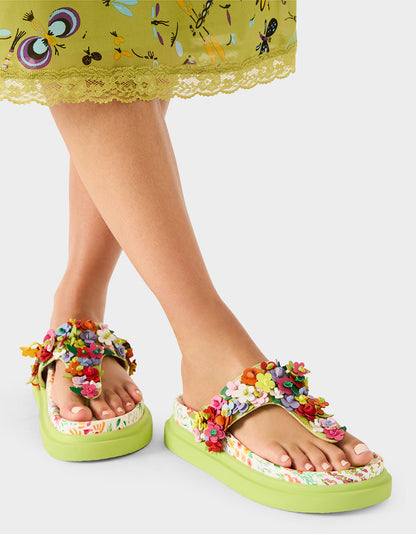KAMMERON NATURAL FLORAL MULTI - SHOES - Betsey Johnson