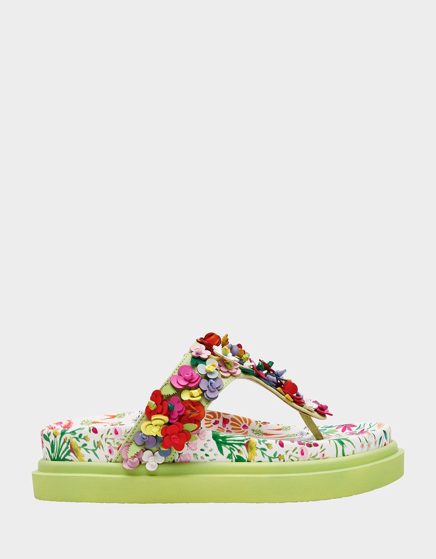 KAMMERON NATURAL FLORAL MULTI - SHOES - Betsey Johnson
