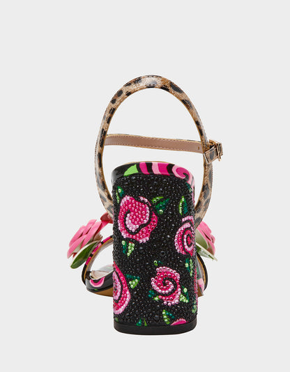 KRYSTLE BLACK ROSE - SHOES - Betsey Johnson