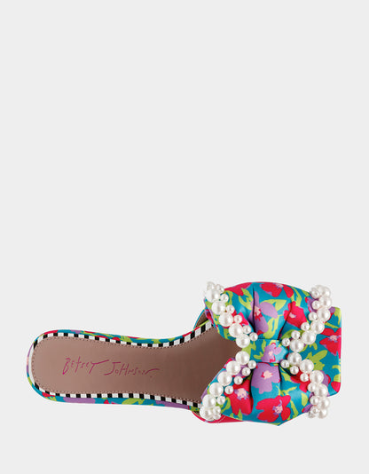 LIAH BLUE MULTI - SHOES - Betsey Johnson