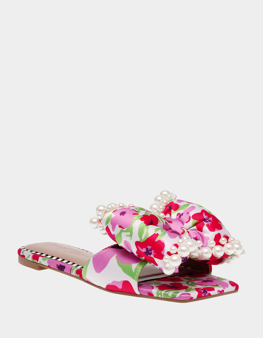 LIAH WHITE MULTI - SHOES - Betsey Johnson