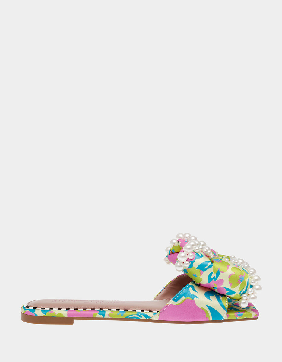 LIAH YELLOW MULTI Slip-On Sandal | Women's Sandals – Betsey Johnson