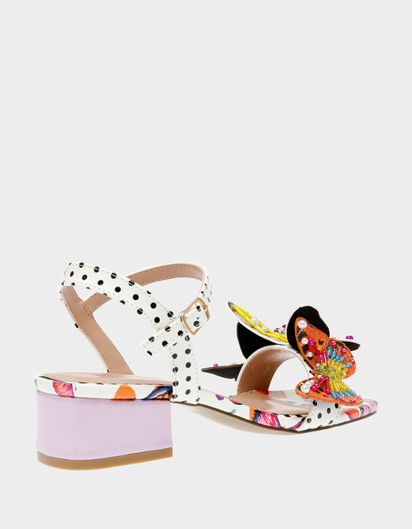 LOTTY WHITE BUTTERFLY - SHOES - Betsey Johnson