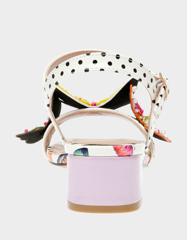 LOTTY WHITE BUTTERFLY - SHOES - Betsey Johnson
