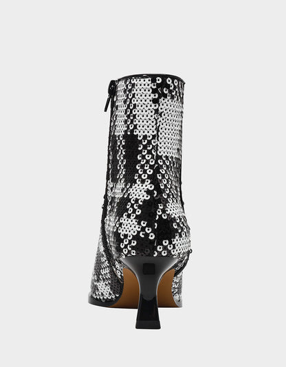 LOUISA BLACK/WHITE PLAID - SHOES - Betsey Johnson