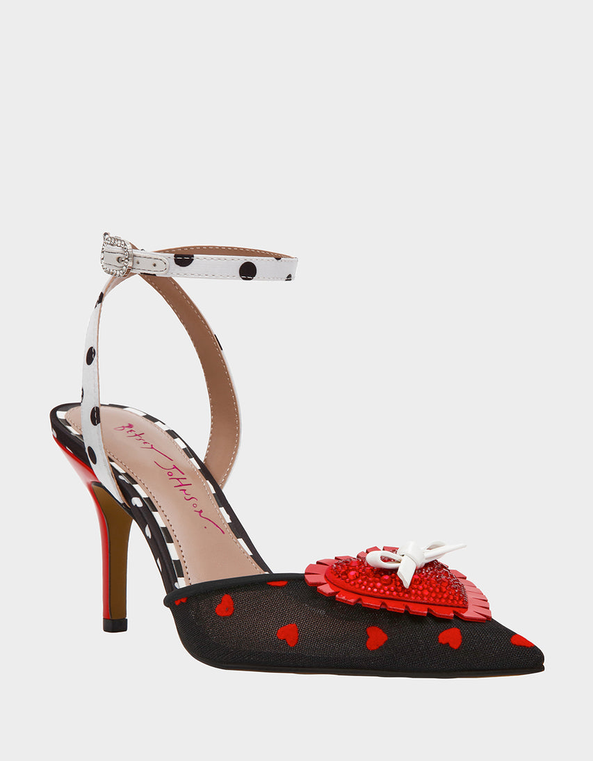 LOVELY BLACK MULTI - SHOES - Betsey Johnson