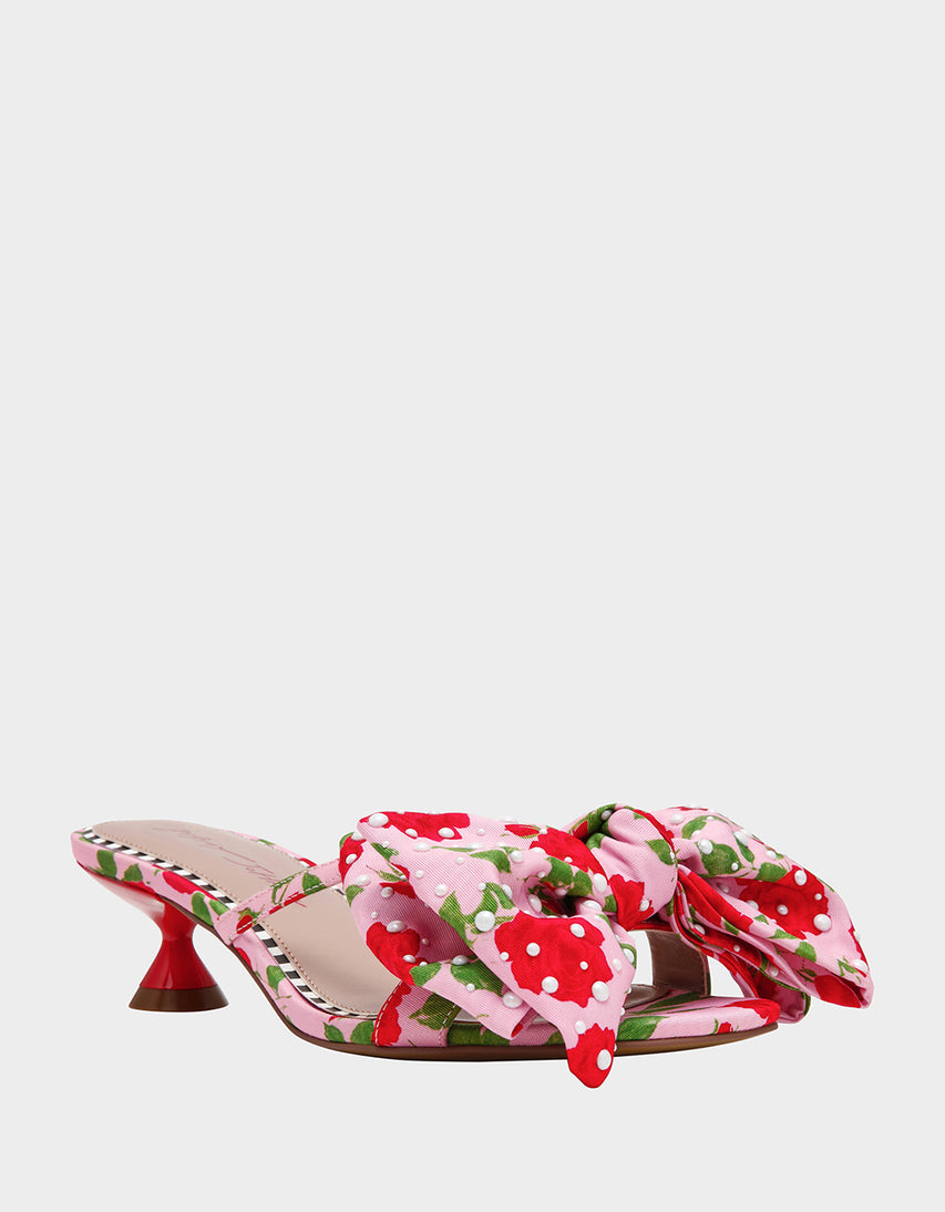 LULA PINK/ROSE FLORAL - SHOES - Betsey Johnson