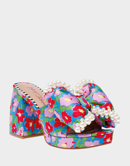 MACCIE BLUE MULTI - SHOES - Betsey Johnson