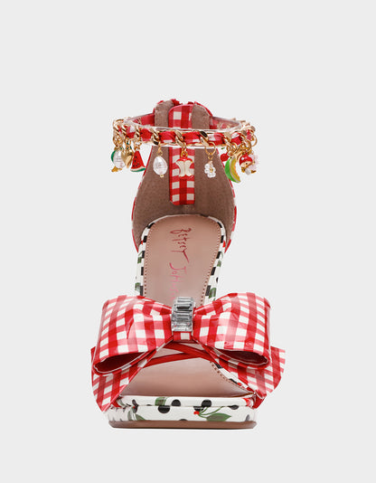 MARGRET RED MULTI - SHOES - Betsey Johnson