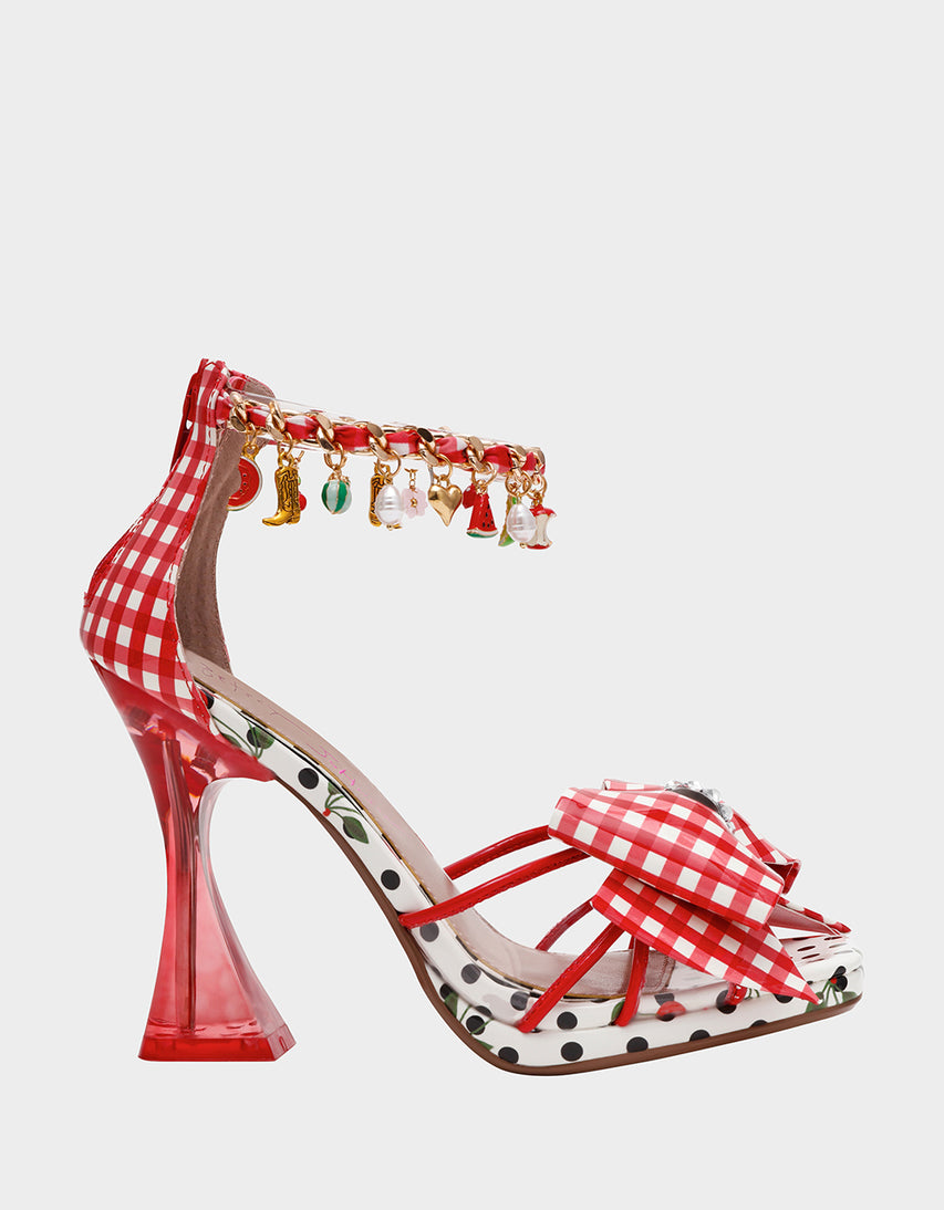 MARGRET RED MULTI - SHOES - Betsey Johnson