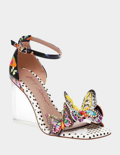 MARLOE BLACK BUTTERFLY - SHOES - Betsey Johnson