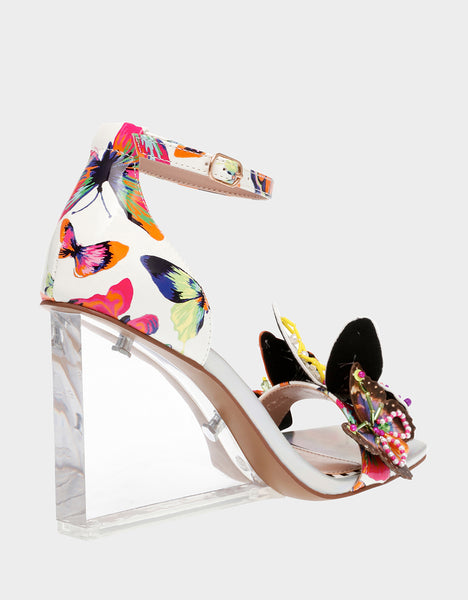 MARLOE WHITE BUTTERFLY - SHOES - Betsey Johnson
