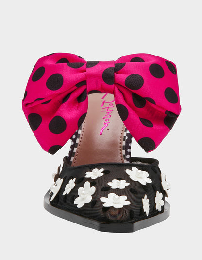 NAOMI BLACK/WHITE/MULTI - SHOES - Betsey Johnson