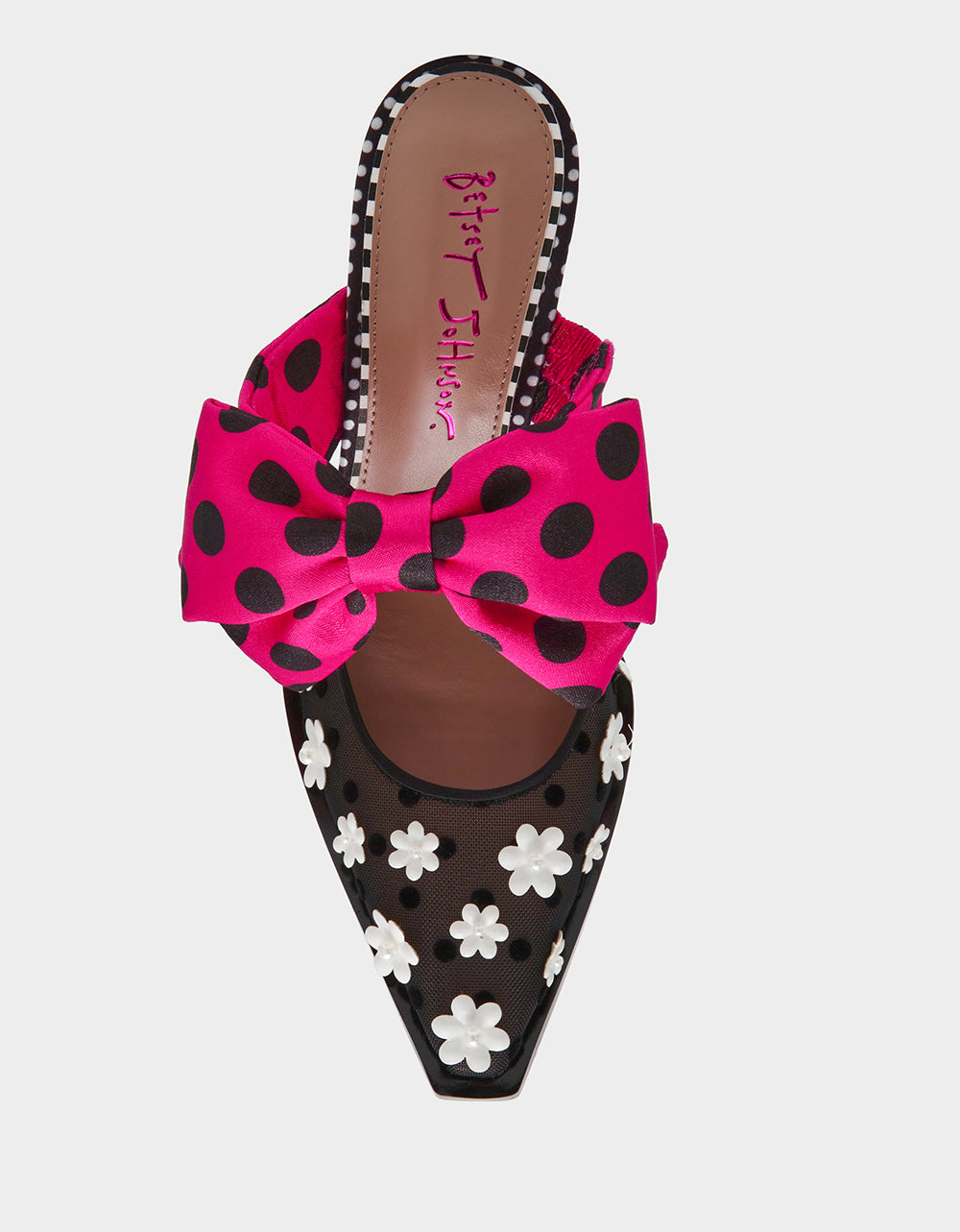 NAOMI BLACK/WHITE/MULTI - SHOES - Betsey Johnson - view 4