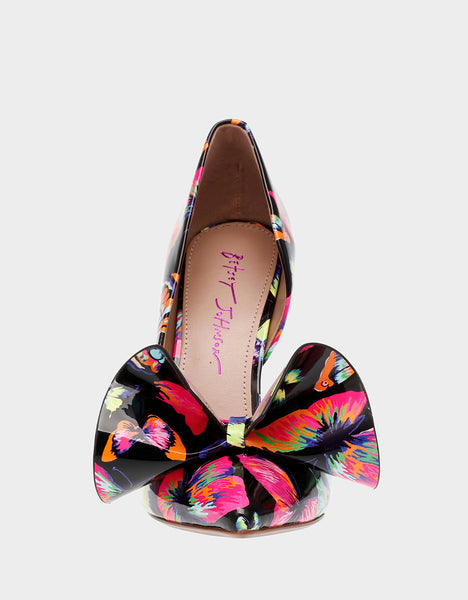 NOBBLE-P BLACK BUTTERFLY - SHOES - Betsey Johnson