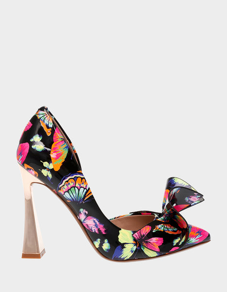NOBBLE-P BLACK BUTTERFLY - SHOES - Betsey Johnson