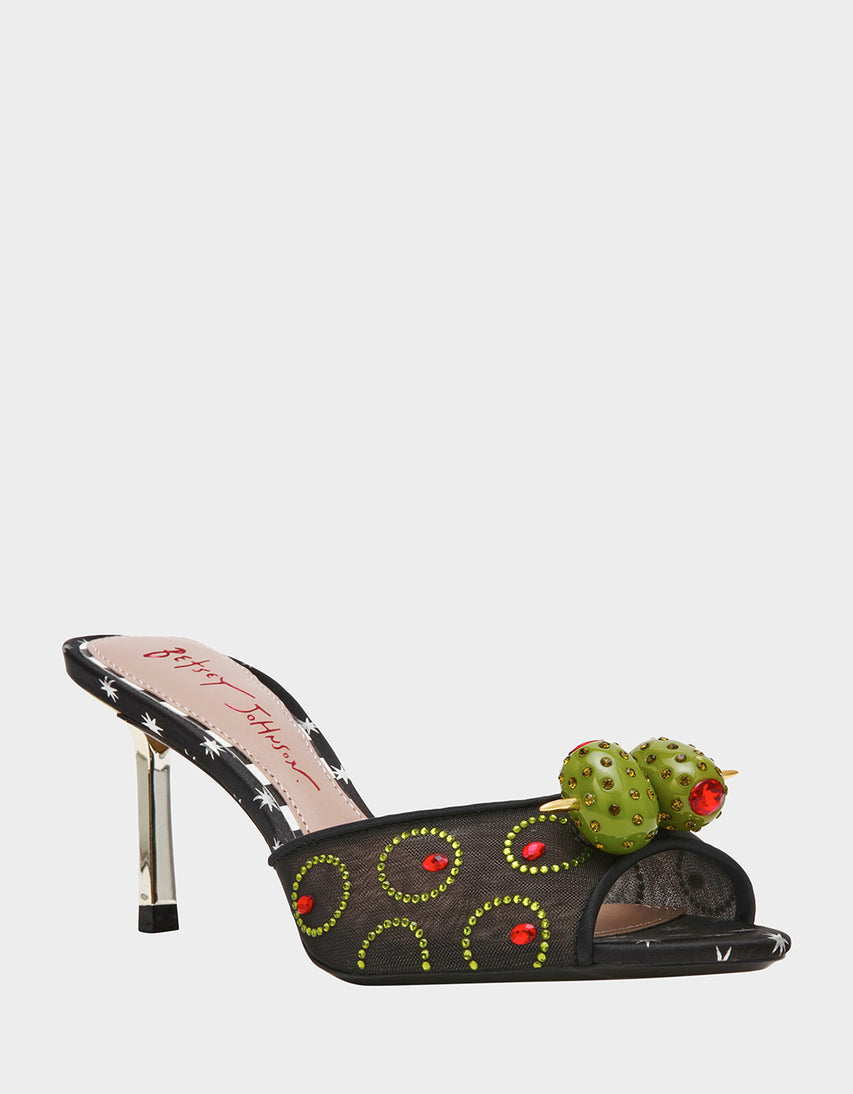 OLIVE BLACK MULTI - SHOES - Betsey Johnson