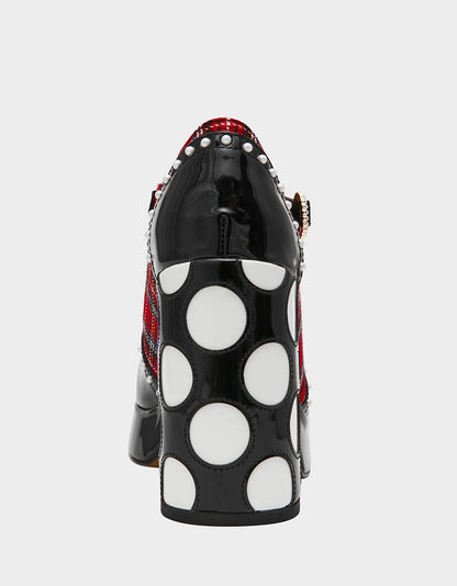 PERRIE RED PLAID MULTI - SHOES - Betsey Johnson