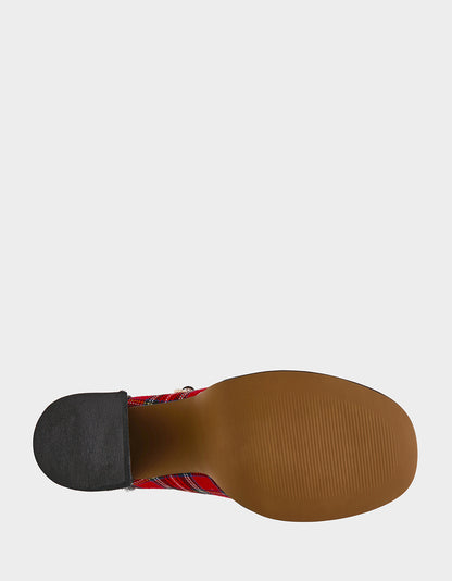 PERRIE RED PLAID MULTI - SHOES - Betsey Johnson