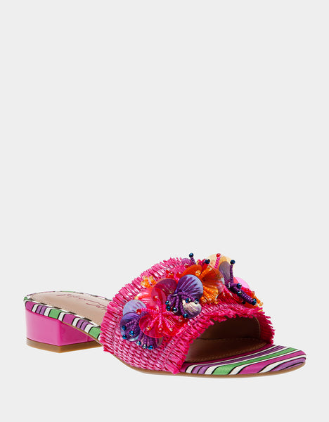 PEYTEN PINK MULTI Slip-On Sandal | Women's Sandals – Betsey Johnson