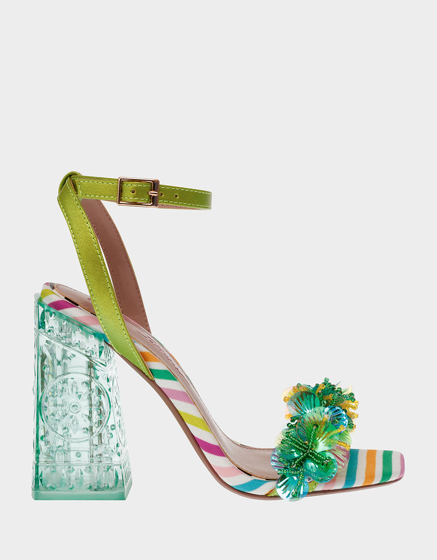 QUINTA GREEN MULTI - SHOES - Betsey Johnson