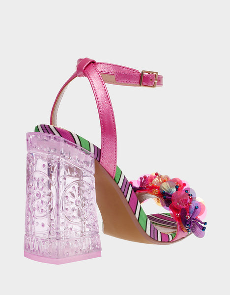 QUINTA PINK MULTI - SHOES - Betsey Johnson