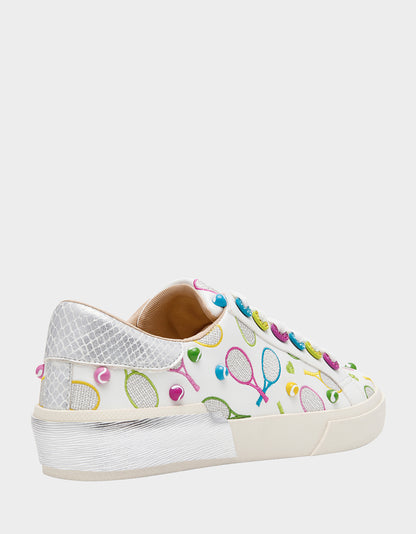 RALLY WHITE MULTI - SHOES - Betsey Johnson