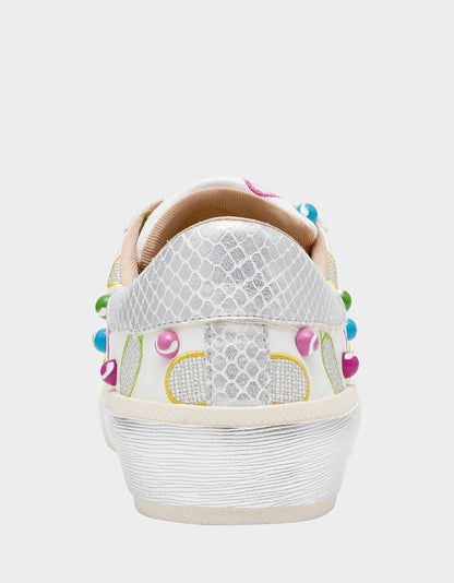 RALLY WHITE MULTI - SHOES - Betsey Johnson