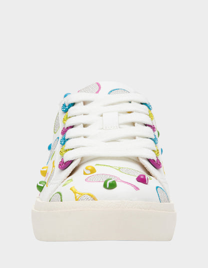 RALLY WHITE MULTI - SHOES - Betsey Johnson