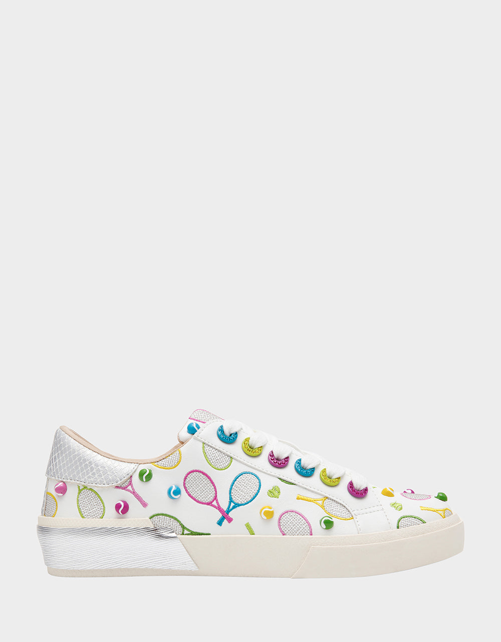RALLY WHITE MULTI - SHOES - Betsey Johnson
